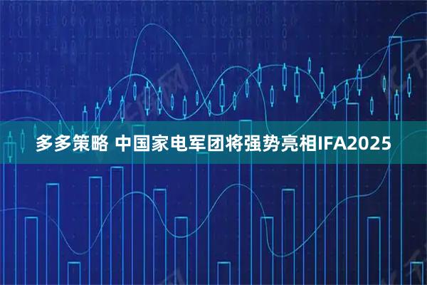 多多策略 中国家电军团将强势亮相IFA2025